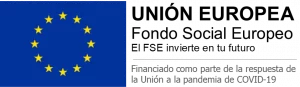 Logo del Fondo Social Europeo que ha colaborado con Esperanza Mtz en el curso cortador de jamón
